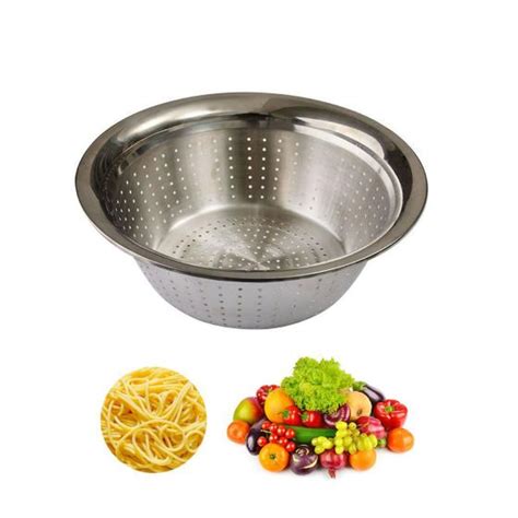 Escorredor Massas Macarr O Arroz Refor Ado A O Inox Clink