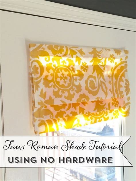 20 Creative And Easy DIY Roman Shades With Tutorials Roman Shade