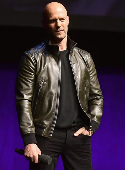 Jason Statham Hobbs & Shaw Leather Jacket : Made To Measure Custom ...