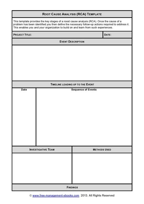 30 Simple Root Cause Analysis Templates Examples