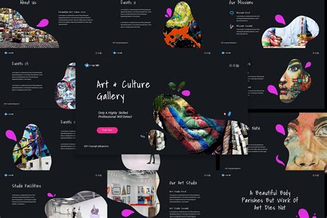 Art & Culture Gallery Keynote Template - Design Cuts