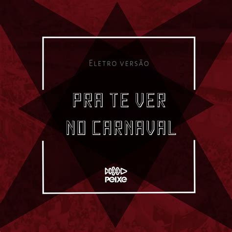 A Red And Black Poster With The Words Prate Ver No Carnaval