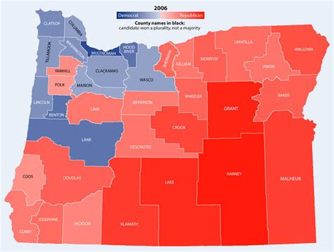 Upper Left Coast The Oregon Governors Race By County