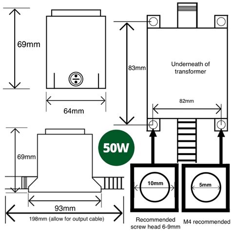 V Waterproof Transformer Various Wattages V V W W