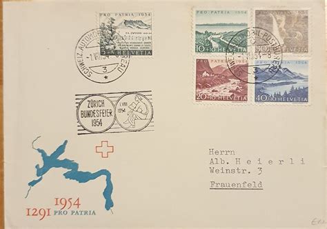 Briefmarken Schweizer Pro Patria Fdc Et Ausgabe Kaufen Auf Ricardo