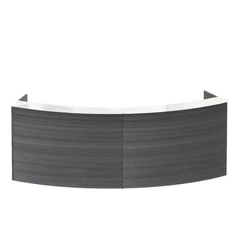 120" Curved Reception Desk with Pedestals - McAleers Office Furniture ...