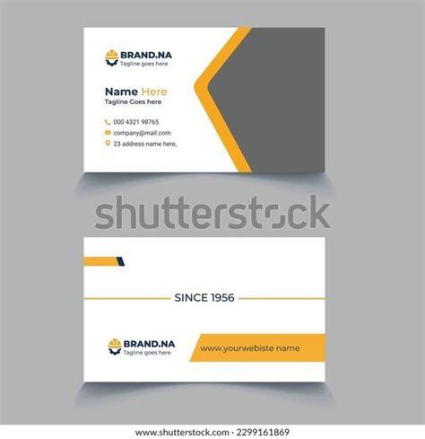 Construction Company Business Card Templates Stock Vector (Royalty Free ...