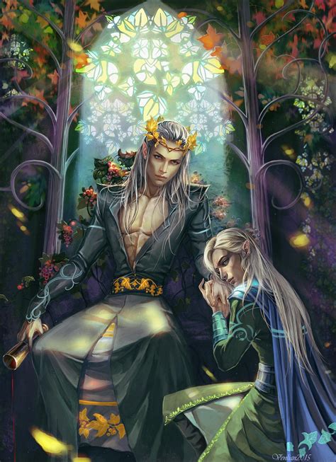 Thranduil With His Son Legolas By Venlian Rhighelveshalls