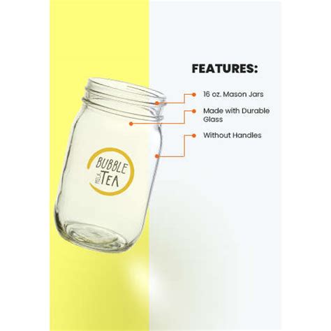 16 Oz Mason Jar Drinking Glass Nimco Inc