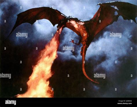 DRAGON SCENE, DRAGONSLAYER, 1981 Stock Photo - Alamy