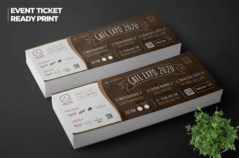 Cafe Event Ticket by afahmy on Envato Elements