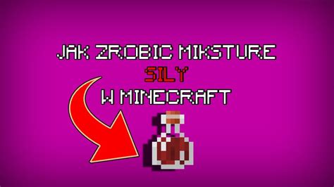 Jak zrobić miksturę SIŁY w Minecraft YouTube