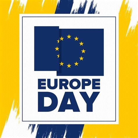 Premium Vector | Europe day european holiday in may council of europe european union flag vector ...