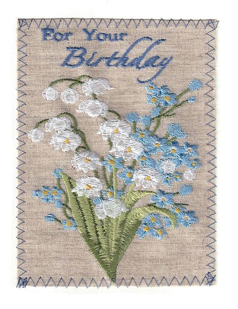 Paper Lane Embroidered Cards Item Bd206p Birthday Card Design