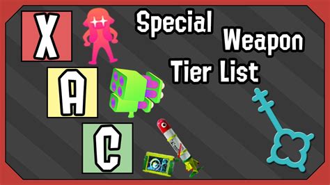 Splatoon Special Tier List For Both Games YouTube