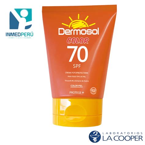 Bloqueador Dermosol Color SPF 70 En 10 G 70 G 120 G Inmed