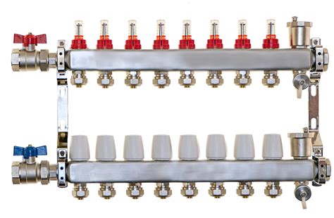 Premium 8 Port Manifold For Underfloor Heating Systems