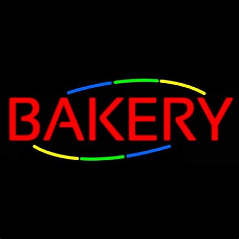 Multicolored Block Bakery Neon Sign ️ NeonSignsUS.com®