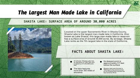 Whats The Largest Man Made Lake In California A Z Animals