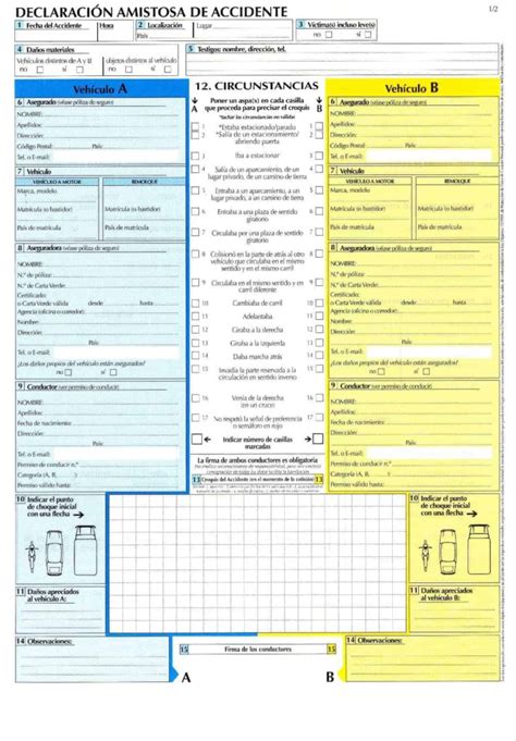 Rellenar Un Parte Amistoso De Accidente En Tres Pasos RiderTRK