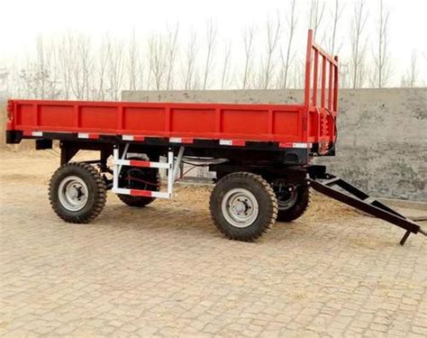 Agricultural Farm Trailer Hydraulic Tractor Trailerssingle Axle