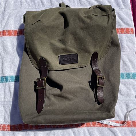 Filson Ranger Rugged Twill Rucksack Backpack Drawstri Gem