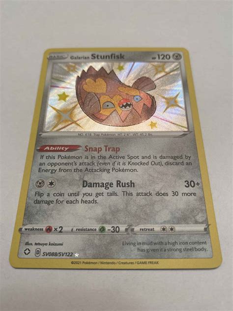 Collectible Card Games Galarian Stunfisk Sv Sv Pokemon Shining