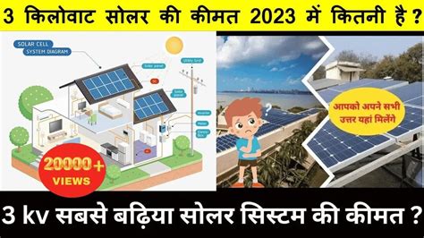 3kw Solar System Price In India 2024 3 किलोवाट सोलर की कीमत 2024 में