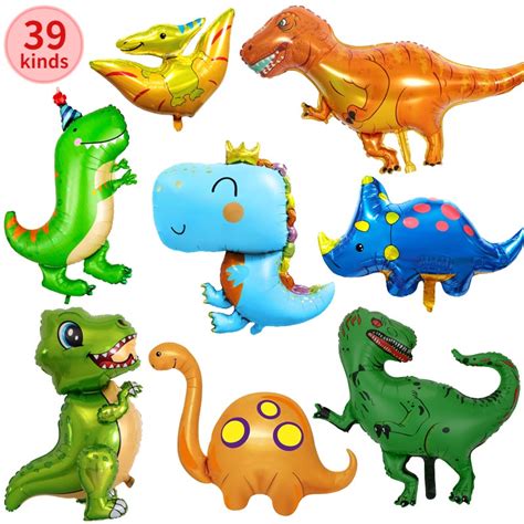 Thickened Cartoon Big Dinosaur Aluminum Film Balloon Q Version Tyrannosaurus Rex Forest Theme