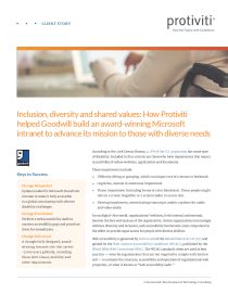 Inclusion Diversity And Shared Values How Protiviti Helpe