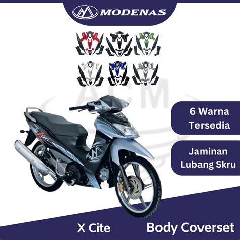 MODENAS 100 Original X Cite Full Body Cover Set Kit Color Parts