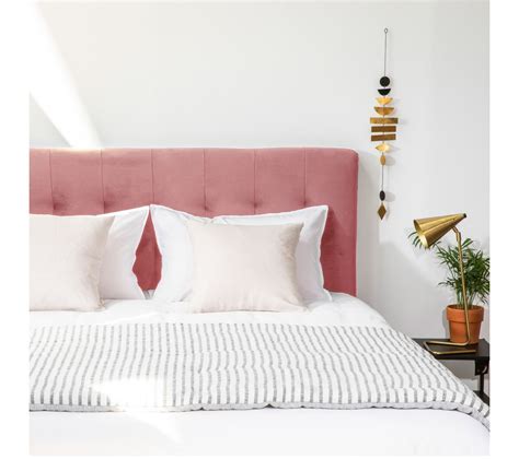 Nabucco Tête De Lit En Velours 150 Cm Couleur Vieux Rose Tête