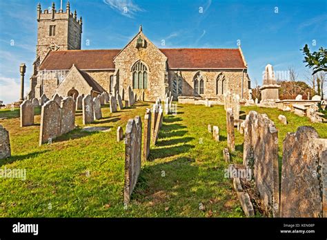 Godshill, All Saints Church, Isle of Wight, Hampshire, England Stock ...