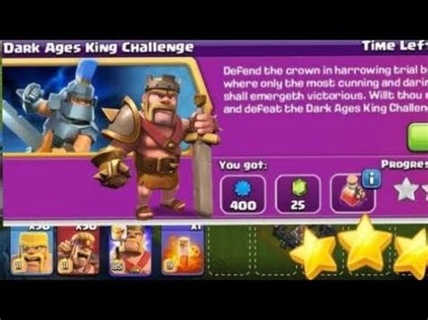 Dark Ages King Challenge Clash Of Clans Coc Challenge YouTube