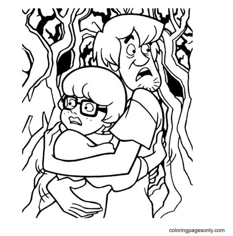 Velma Y Shaggy Para Colorear Scooby Doo Para Colorear Páginas Para