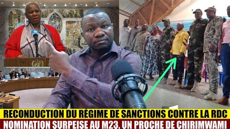 ACTU ÉCLAIRÉES 03 07 RECONDUCTION DU RÉGIME DE SANCTION CONTRE LE RDC