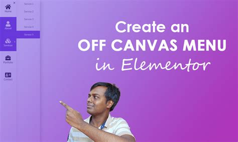 Create An Off Canvas Menu With Elementor Design The Way