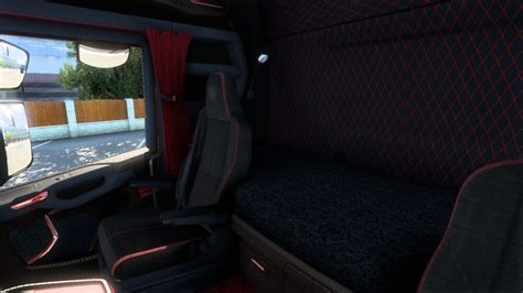 Red Interior For Scania S R 2016 ETS2 Mods