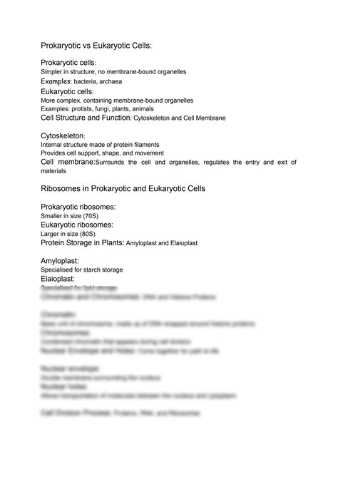 Solution Prokaryotic Vs Eukaryotic Cells Studypool