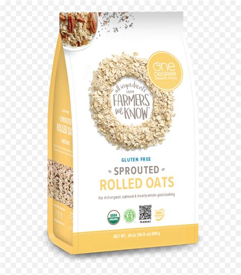 Organic Sprouted Rolled Oats One Degree Organics One Degree Oats