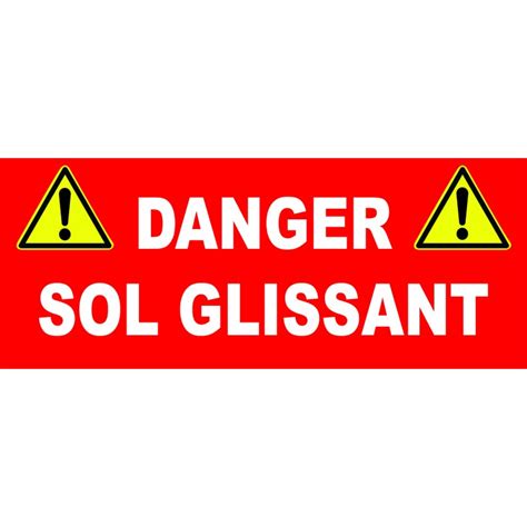 Panneau Danger Sol Glissant