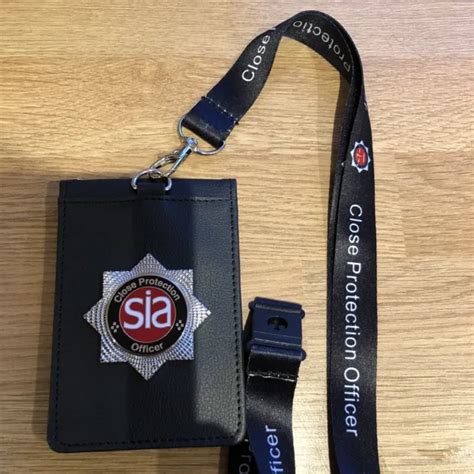 Sia Close Protection Officer Id Card Holder And Printed Lanyard £2199