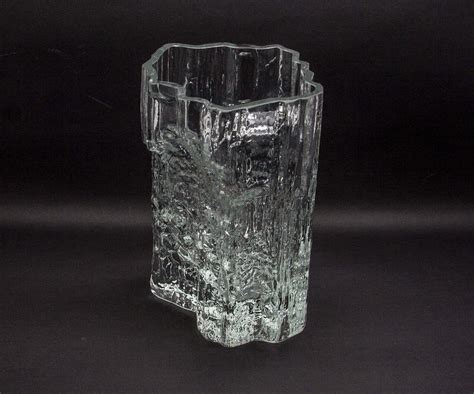 Tapio Wirkkala Iittala Pinus Crystal Glass Vase