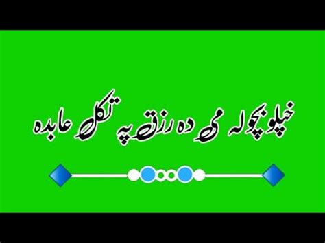 Pashto Green Screen Shayri Pashto