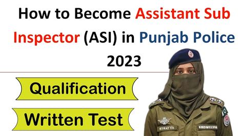 How To Become Assistant Sub Inspector ASI In Punjab Police 2023