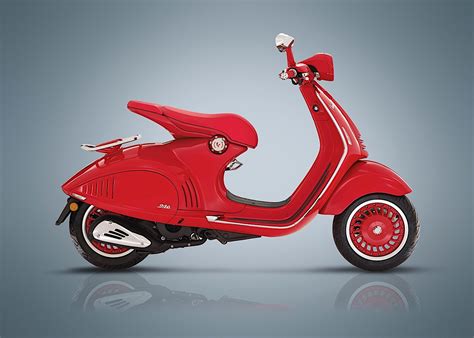 Vespa Scooter Going Electric At Eicma Along Red Version