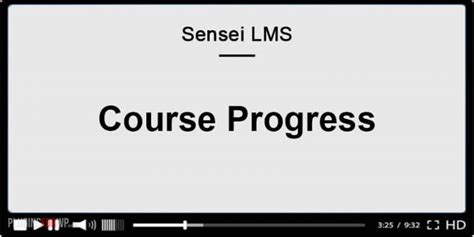 Sensei Lms Course Progress Pluginsforwp