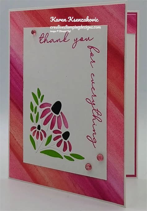 Stampin Up Spring Corners Thank You Creative Stamping Designs