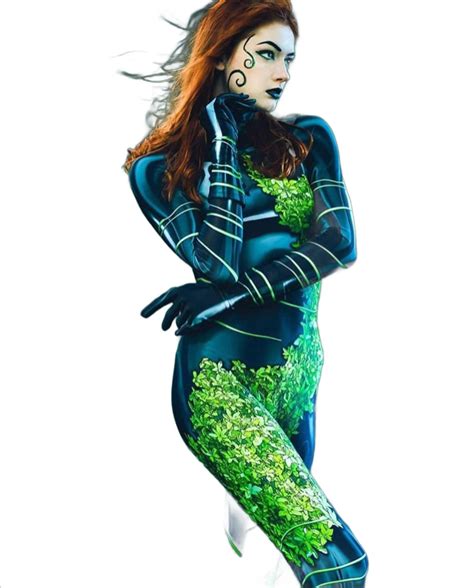 Adults Kids Poison Ivy Cosplay Costumes Female Woman Girls Pamela Lill