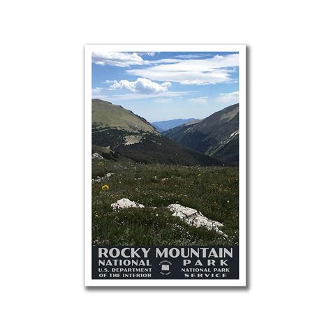 Rocky Mountain National Park Poster Wpa Alpine Ridge Trail Just Go